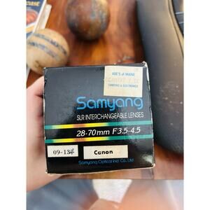 Samyang 28-70mm/f3.5-4.5 SLR Interchangeable Macro Lens for Canon